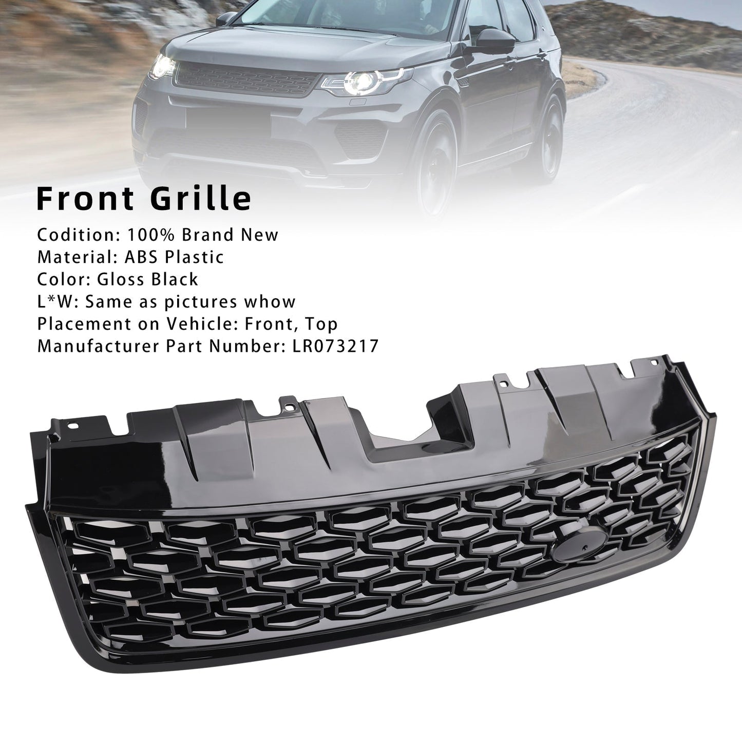 2014-2019 Land Rover Discovery Sport L550 Dynamic Style Front Bumper Grille LR073217