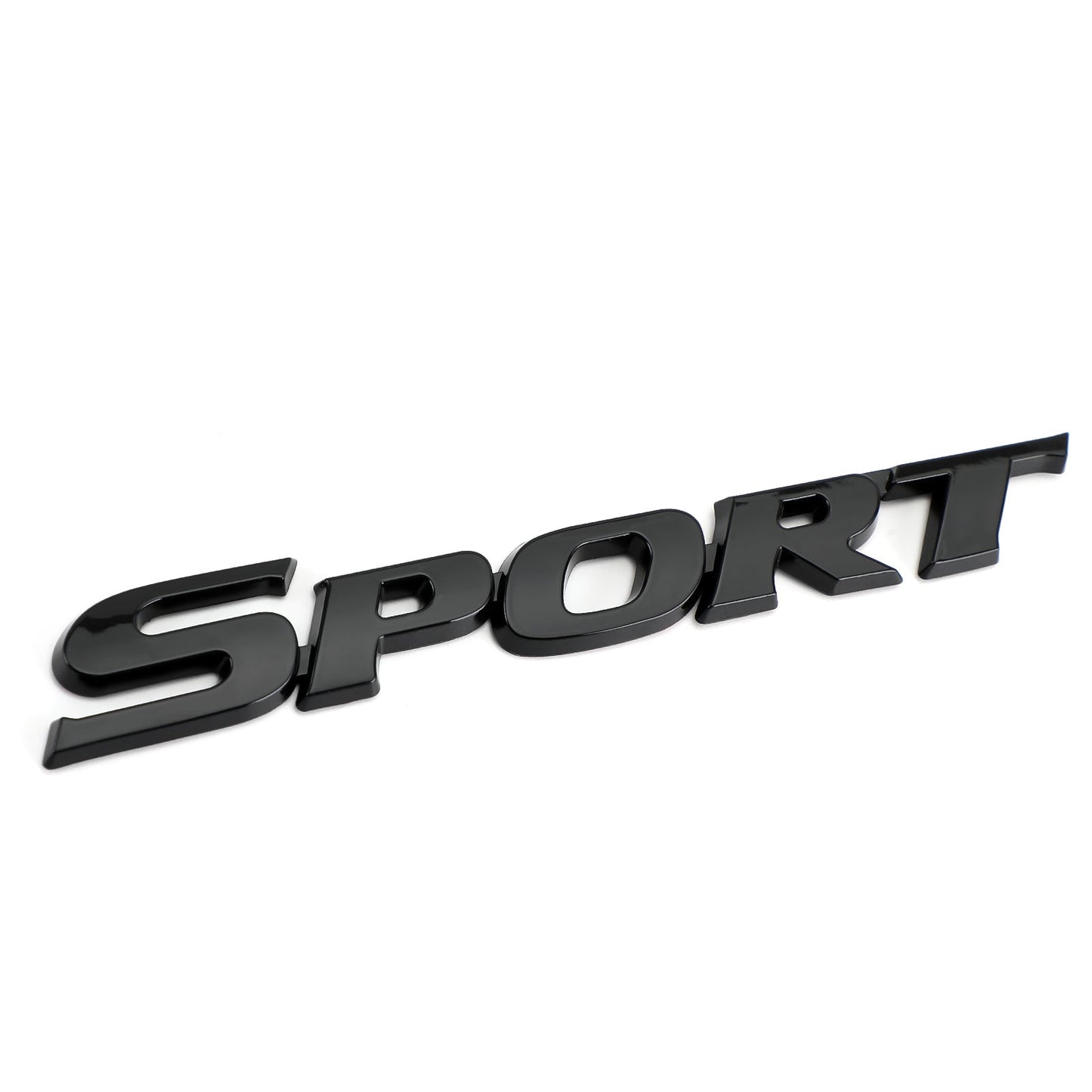Autocollant 3D en métal avec logo sport pour coffre de voiture, hayon, noir