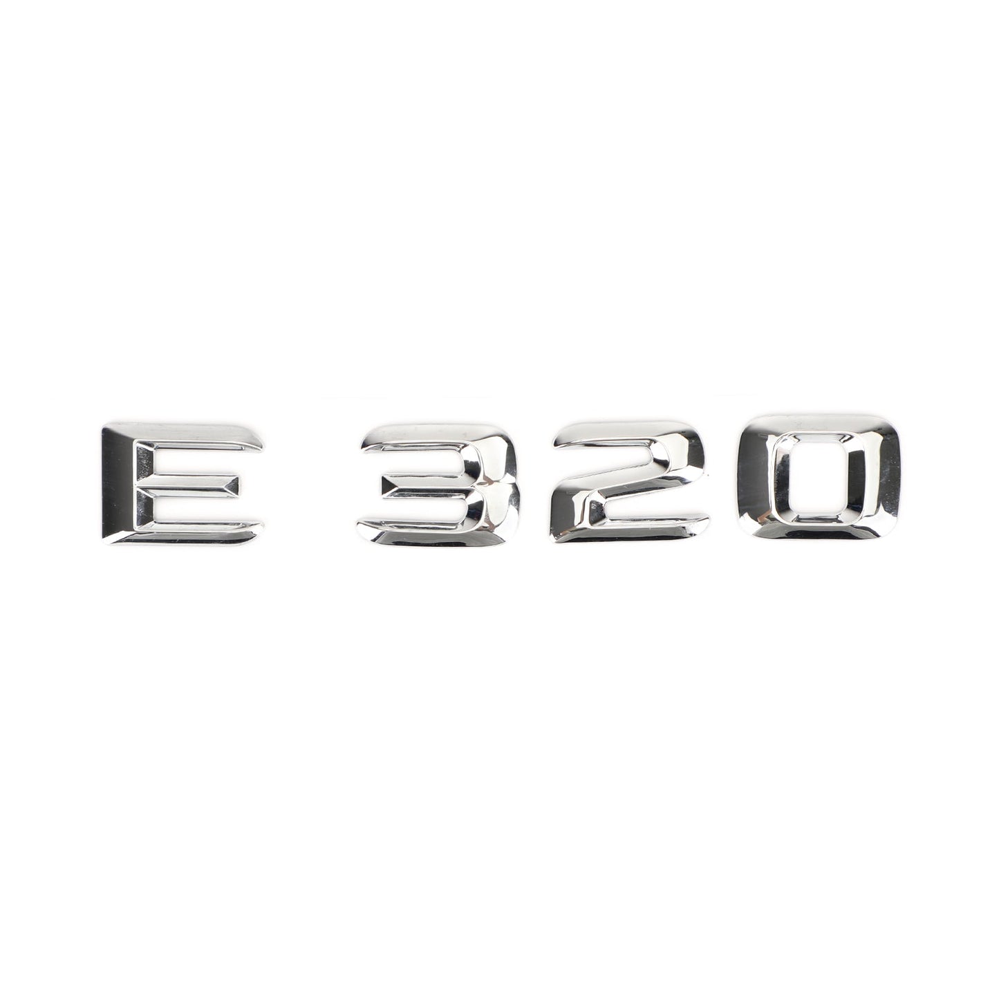 Emblème de coffre arrière, plaque signalétique, lettres et chiffres, compatible avec Mercedes E320, chromé
