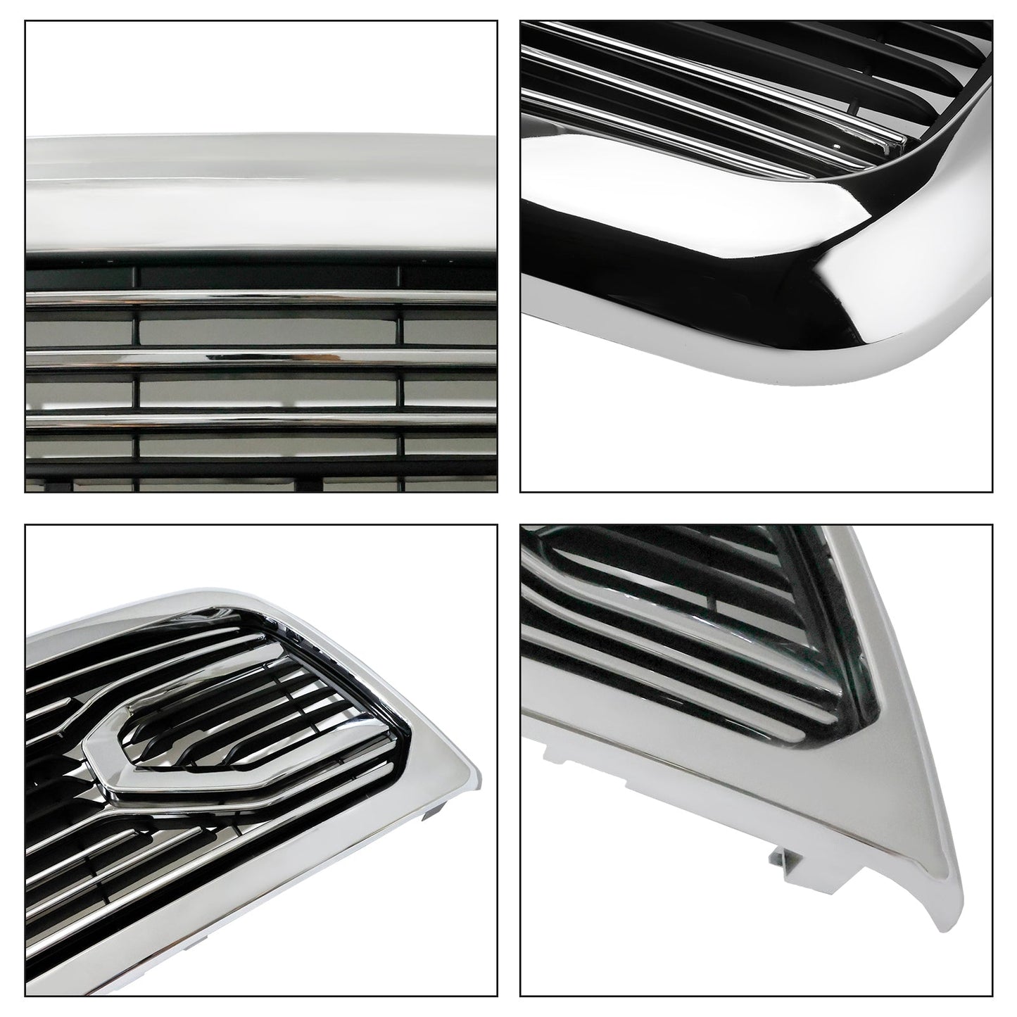 2010-2018 Ram 2500/3500 Laramie Chrome Front Bumper Grille W/ Led Light