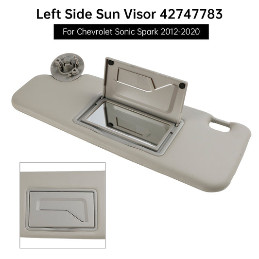2012-2020 Chevy Sonic Spark Sun Visor 42747783 42747787 Gray