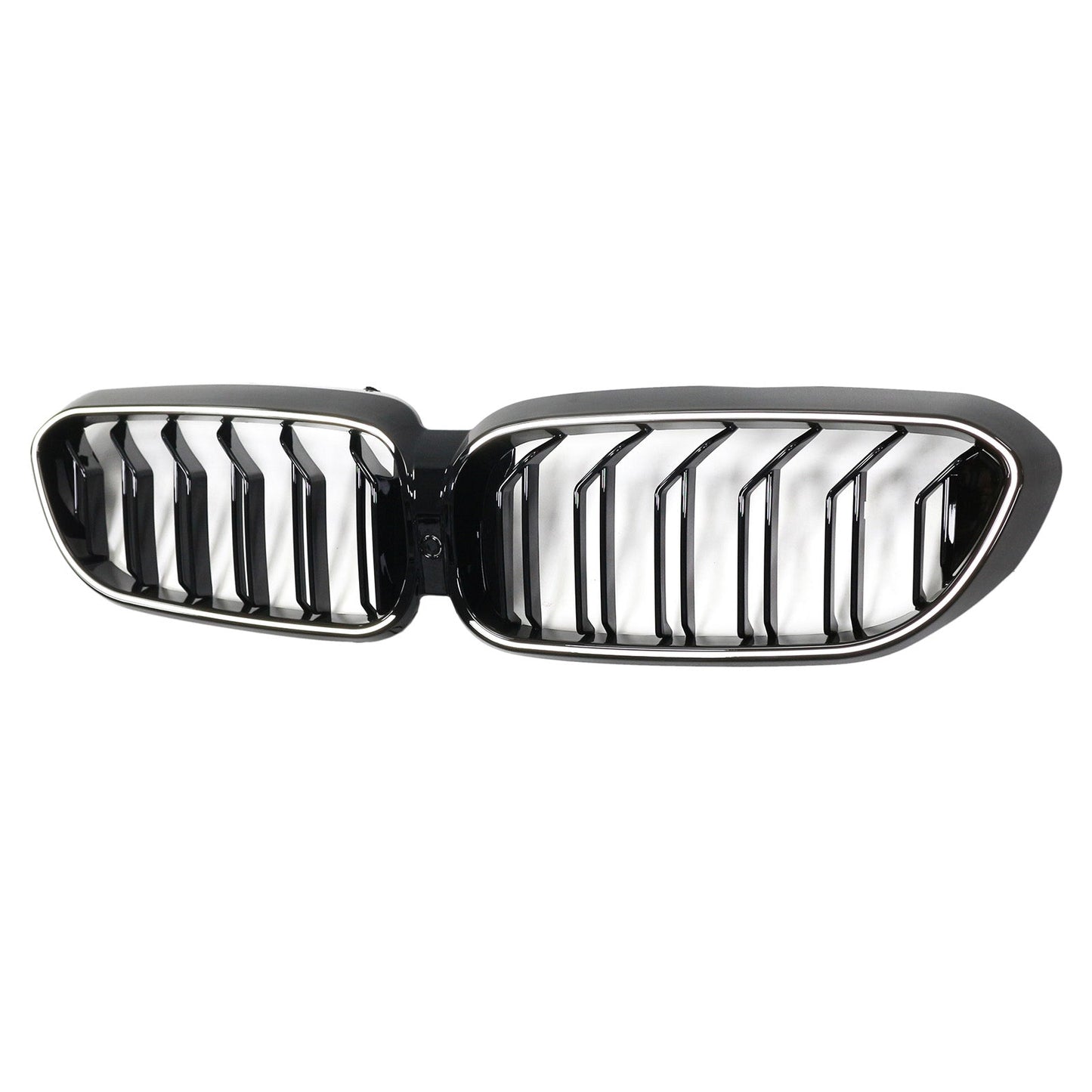 2017-2020 BMW 5 Series G30 G31 Double Slat Kidney Grille Front Bumper Replacement Grill With LED Strip
