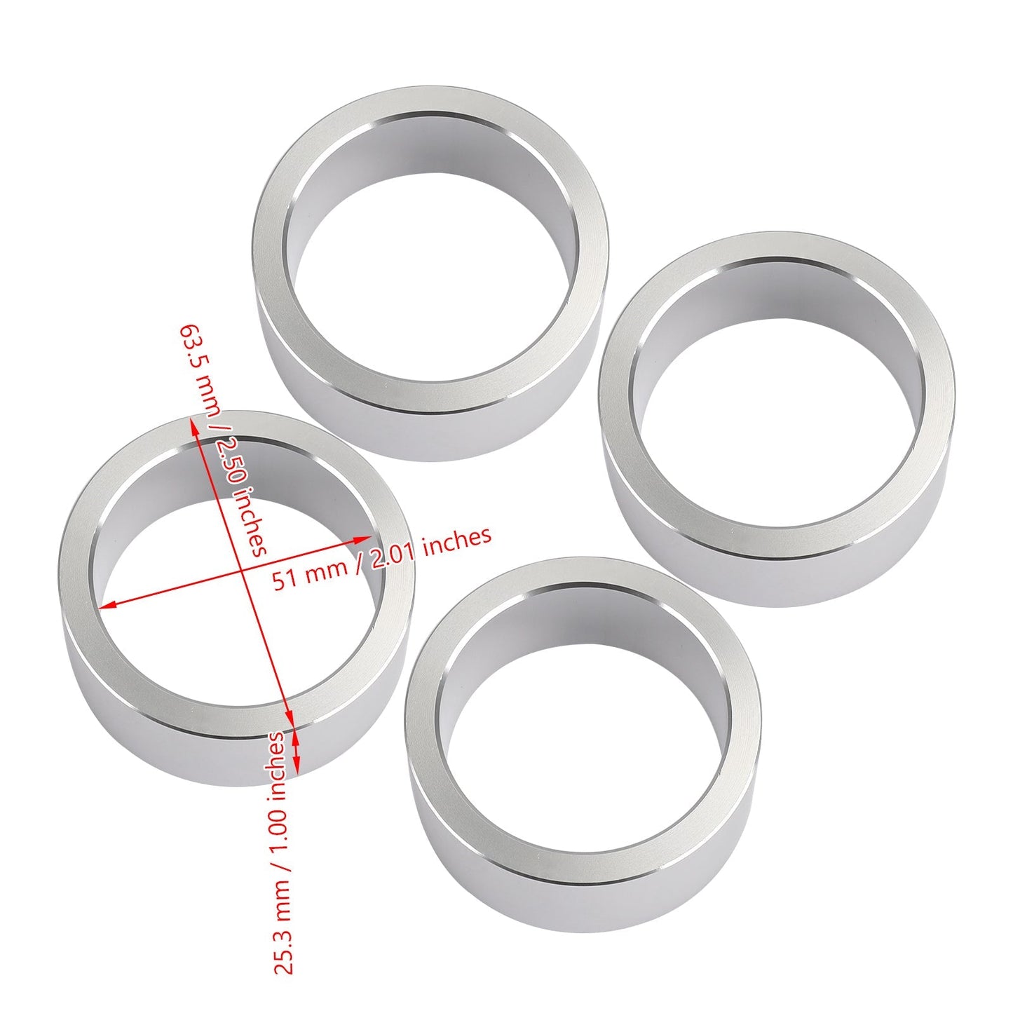 Kit d'entretoises de levage de 2,5 pouces pour VTT Honda Rancher Recon 230 250 300 350 400 420