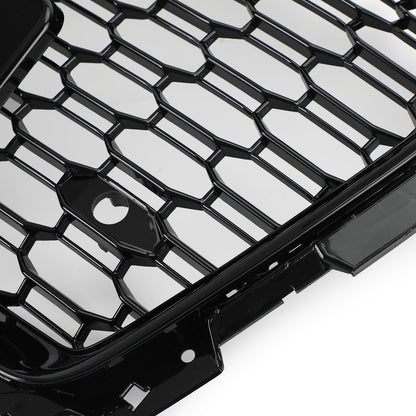 2017 2018 2019 Audi A5 / A5 Sline / S5 B9 RS5 Style Honeycomb Sport Mesh Hex Grille Front Bumper Glossy Black Grill