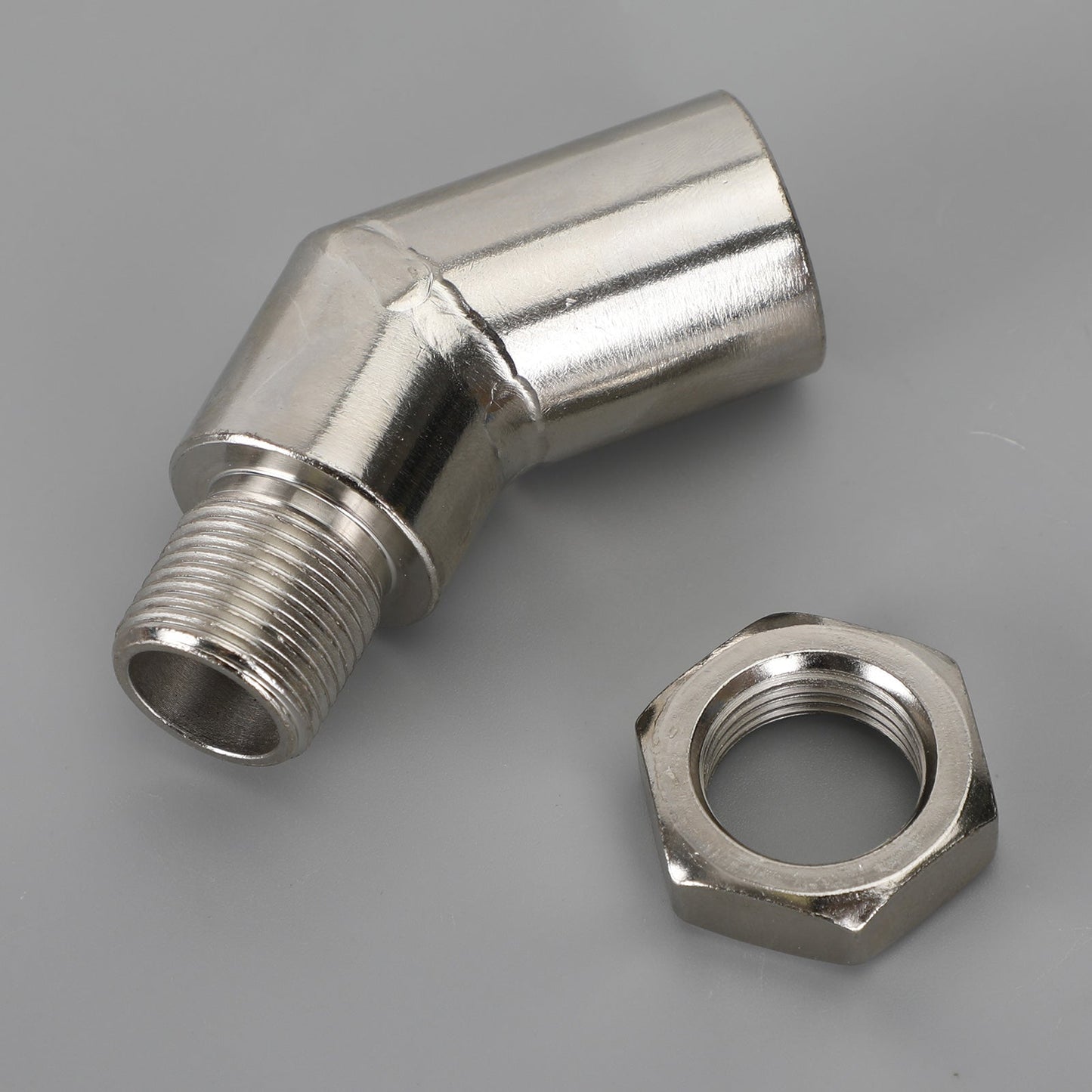 M18 X 1.5 135 Degree Catalytic Converter CEL Oxygen Sensor Extender Adapter Spacer