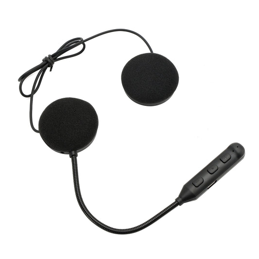 Casque Bluetooth universel avec haut-parleur et écouteurs pour moto, noir