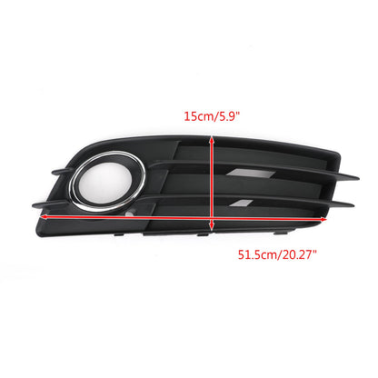 2008-2012 Audi A4 B8 S-Line / S4 Pair Car Fog Light Grill Cover Left & Right OEM / Honeycomb Style Grille