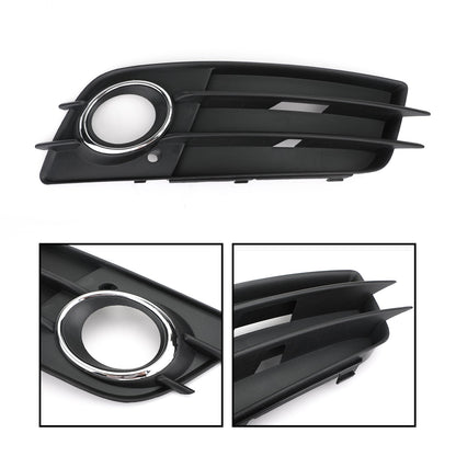 2008-2012 Audi A4 B8 S-Line / S4 Pair Car Fog Light Grill Cover Left & Right OEM / Honeycomb Style Grille
