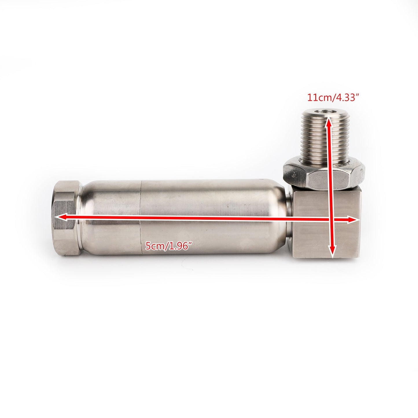 M18 X 1.5 90 Degree O2 Oxygen Sensor Angled Extender Spacer O2 Extension