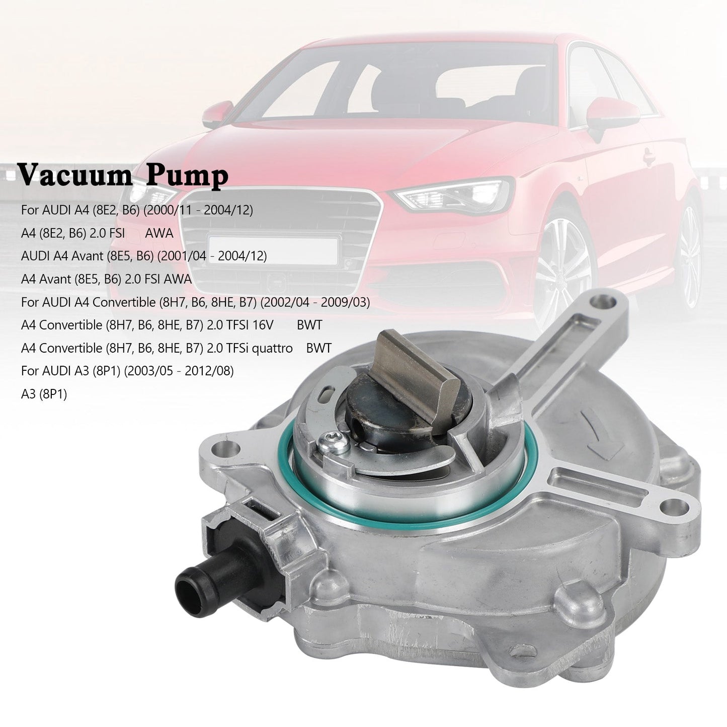 Pompe à vide 06D145100G 72480720 5610036000 pour Audi A3 A4 Seat Leon Exeo VW Golf V EOS 2.0 TFSI