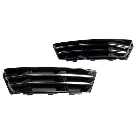 2016-2018 2PCS Front Fog Light Grille Lower Bumper Grill Fit AUDI A4 B9