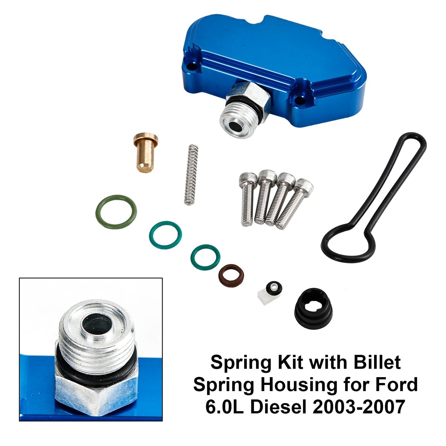 Kit de ressorts avec boîtier de ressorts en billettes pour Ford 6.0L Diesel série F et Excursion 2003-2007
