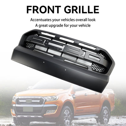 Ford Ranger 2015-2019 T7 Ranger Raptor Style Matt Black Front Bumper Grill
