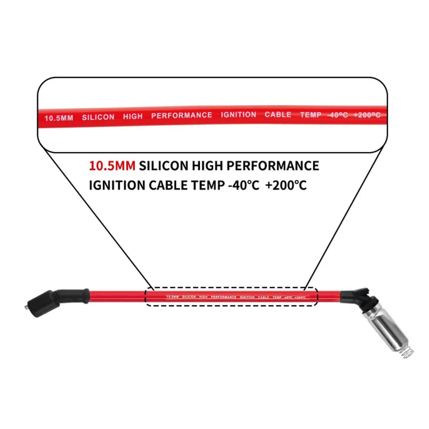 Chevrolet SSR 6.0L V8 2005-2006 : 8 bougies d'allumage et fils 10,5 mm, 19299585 41962