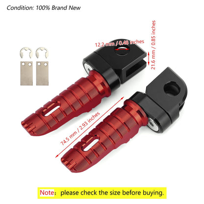 13-16 KAWASAKI Z800 Front Footrests Foot Red