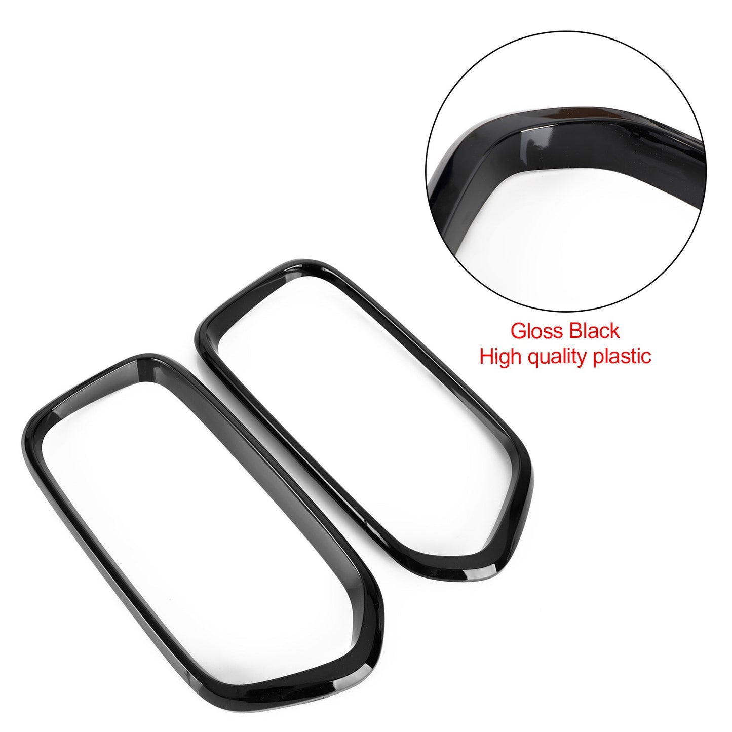 2018-2023 BMW X2 F39 sDrive18i/xDrive20i/sDrive20i/xDrive25e/M35i Gloss Black Front Bumper Grill Frame Cover Trim