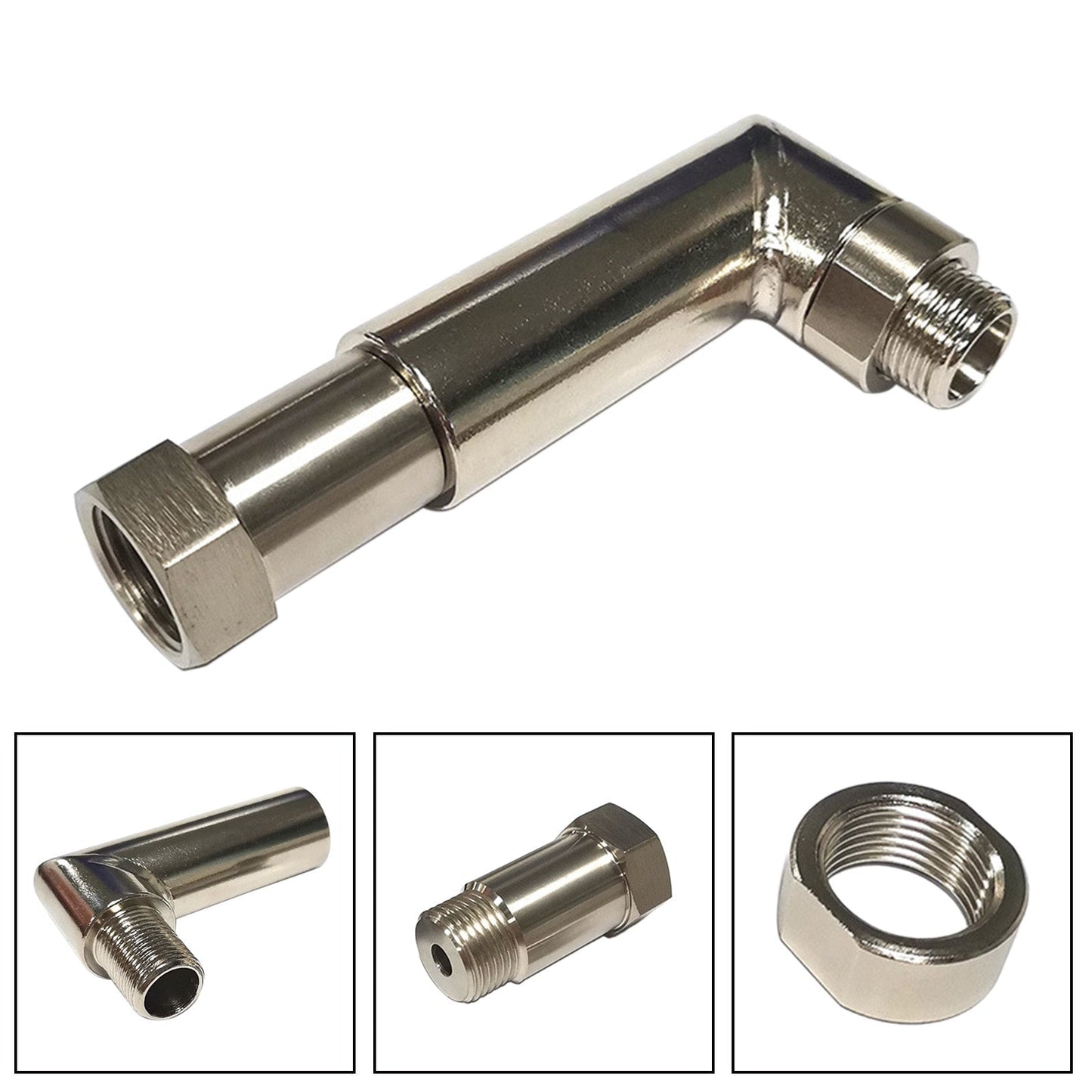 M18*1.5 O2 Spacer Sensor Angled Extender 90 Degree O2 Bung Extension