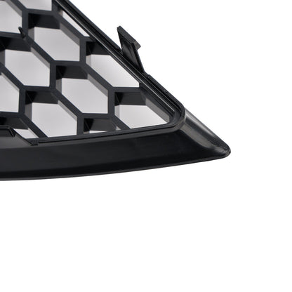 2013-2015 Black Honeycomb Fog Light Cover Fit Audi A4 B8.5 Standard Bumper