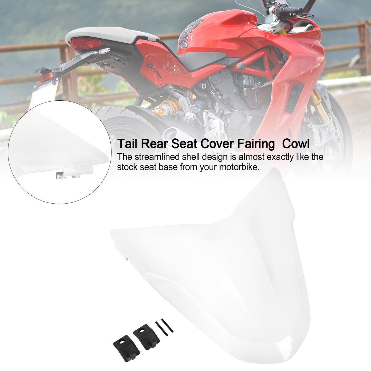 Capot de carénage de siège arrière pour Ducati Supersport 939 950 toutes saisons