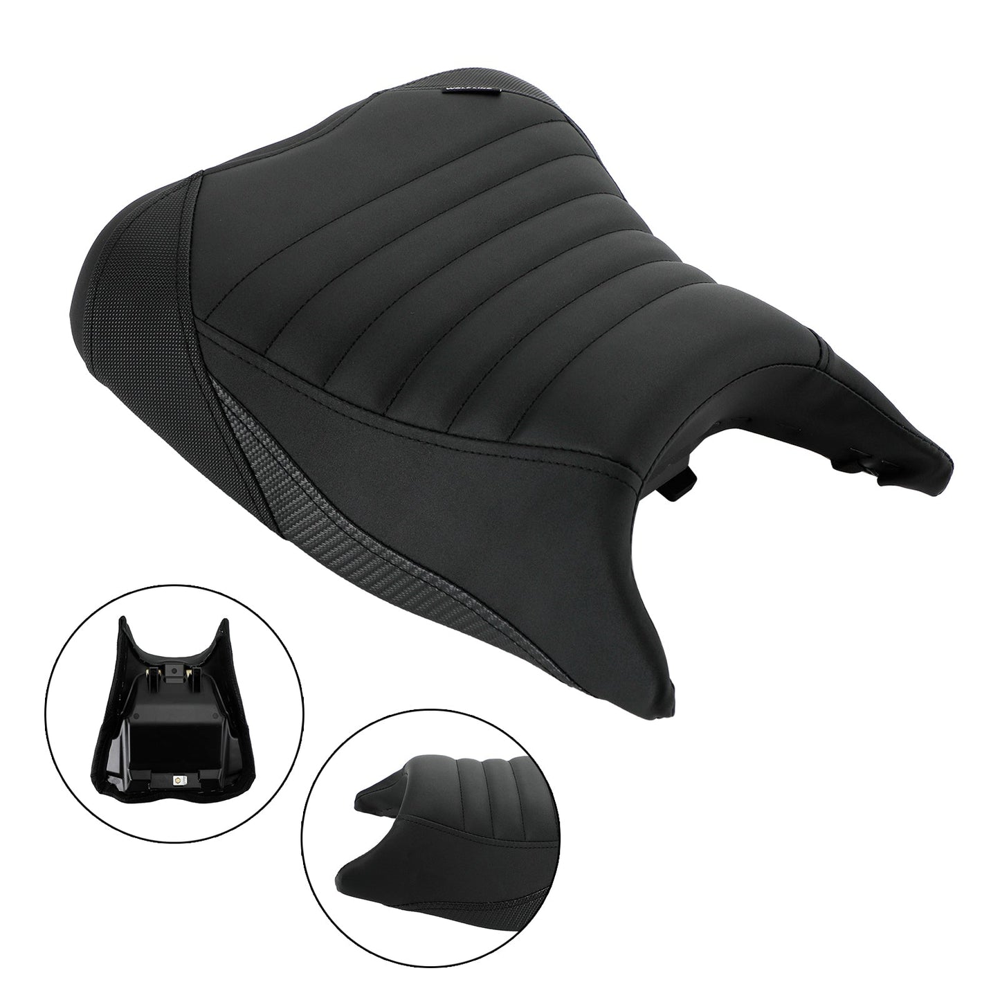 Asiento completo para conductor y pasajero Kawasaki Ninja 400 Z400 (2018-2022), color verde y negro