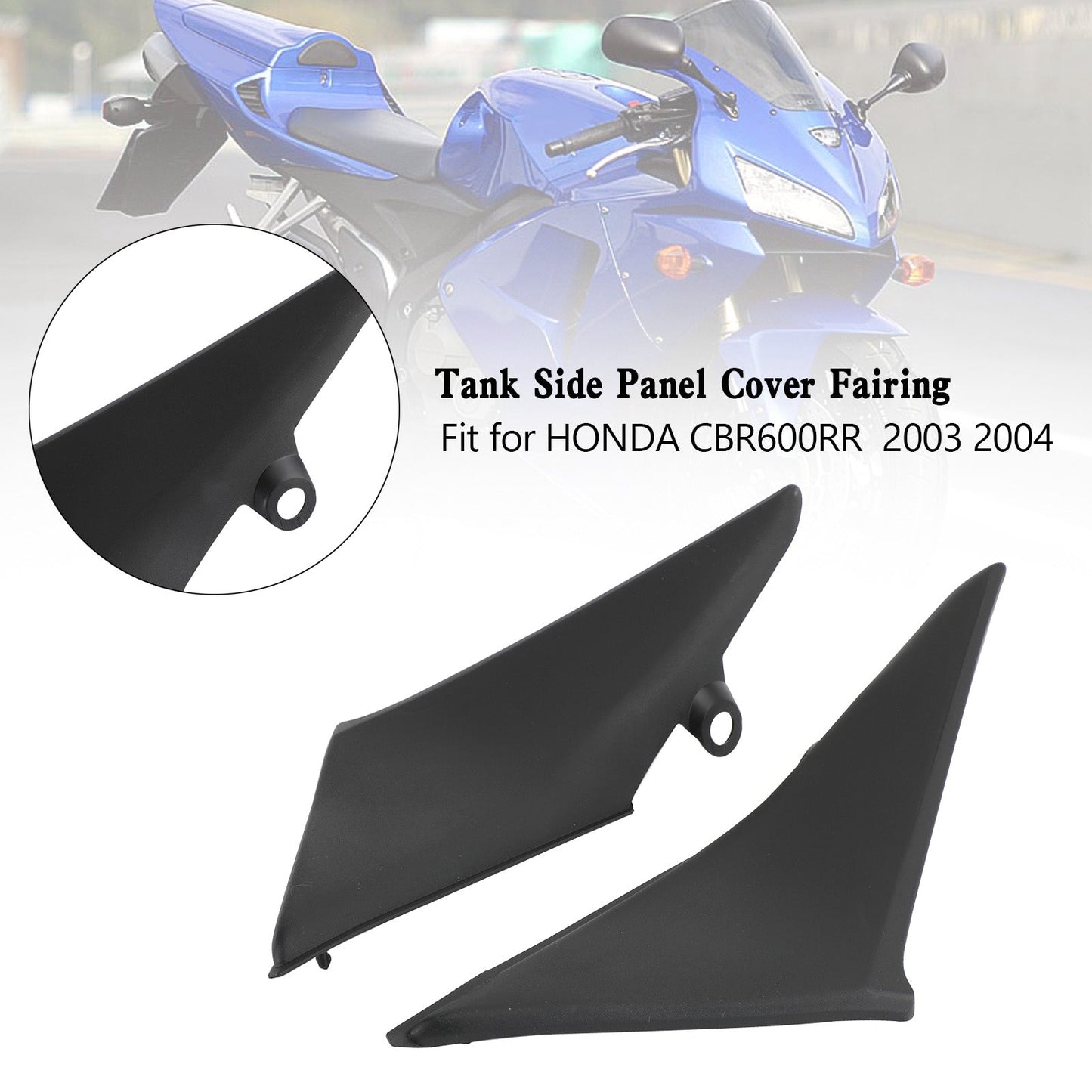 Gas Tank Side Trim Cover Panel Fairing Cowl For For Honda CBR600 RR 2003 2004