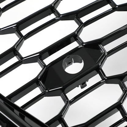 2017 2018 2019 Audi A5 / A5 Sline / S5 B9 RS5 Style Honeycomb Sport Mesh Hex Grille Front Bumper Glossy Black Grill
