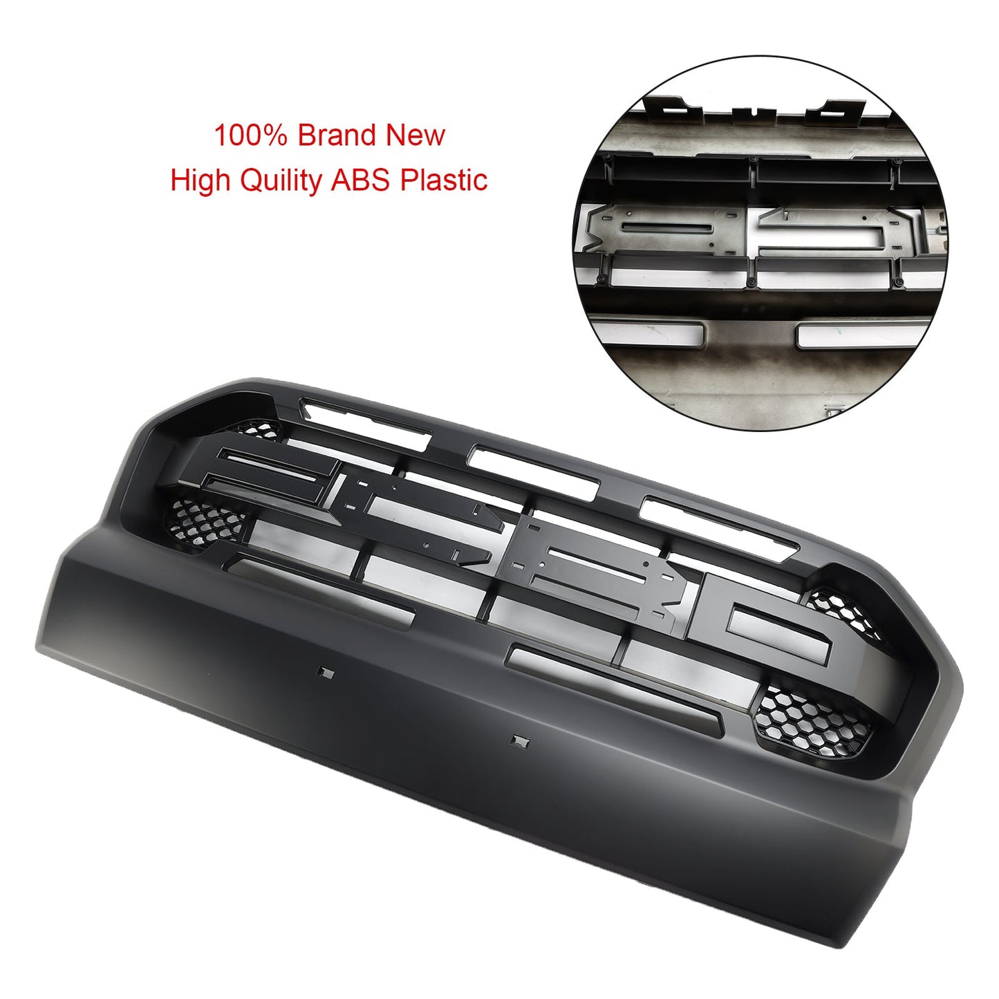 Ford Ranger 2015-2019 T7 Ranger Raptor Style Matt Black Front Bumper Grill