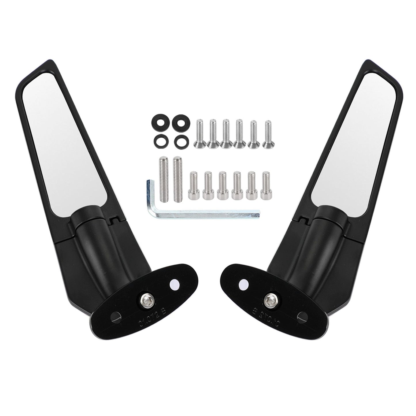 Rétroviseurs réglables à aileron pour Suzuki GSXR 600/750 01-16 GSXR 1000 2000-2019