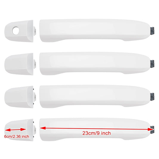 2015-2019 GMC Sierra Chevrolet Silverado 2500HD & 3500HD 4PCS Exterior Door Handle 13583891 13593680