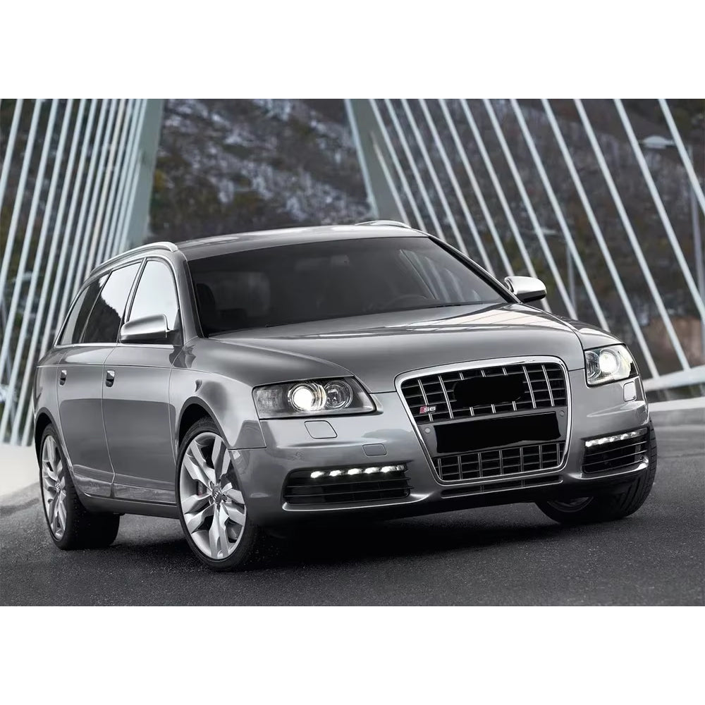 Audi A6 S6 C6 2005-2011 Change To S6 Style Front Bumper Grill Upper Grill