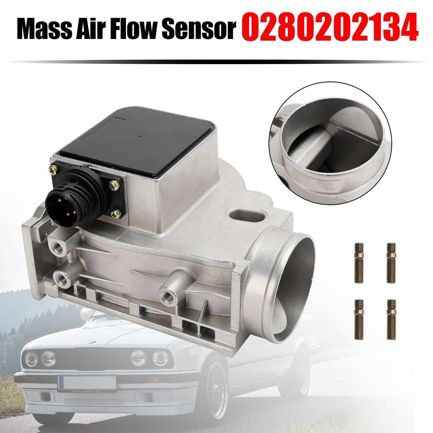 Sensor de flujo de masa de aire MAF para BMW 318is 1.8L (1990-1995) 0280202134