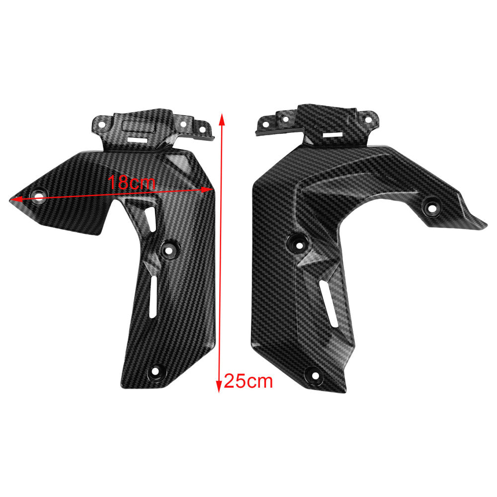 Panel de cubierta de radiador lateral de plástico ABS para Kawasaki Z650 2017-2019