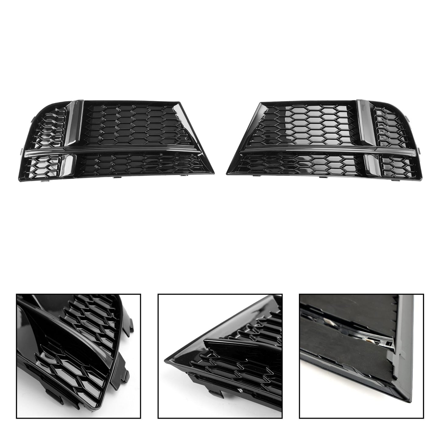 2016.05-2020 Audi A3 8V S-Line Sedan/Sportback/Convertible Front Fog Light Cover Bezel Grille