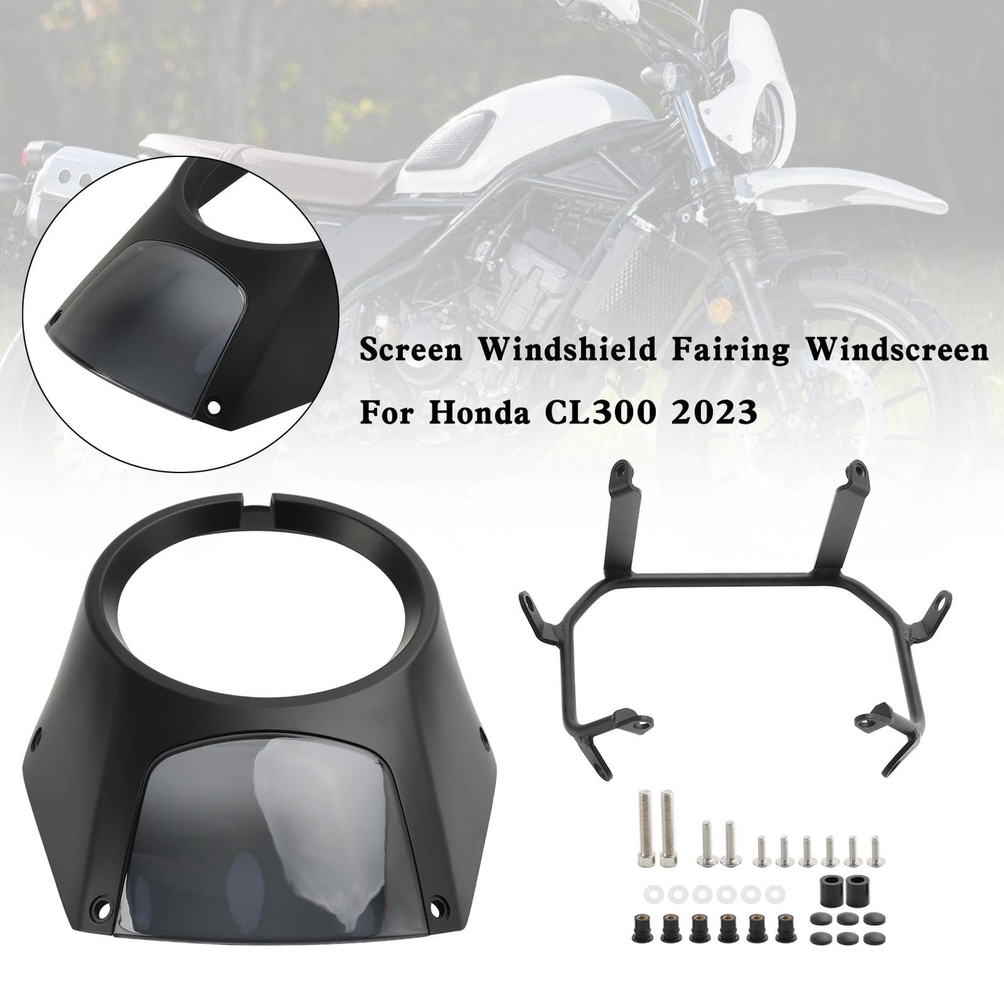 Headlight Windshield Fairing Windscreen For For Honda CL300 2023