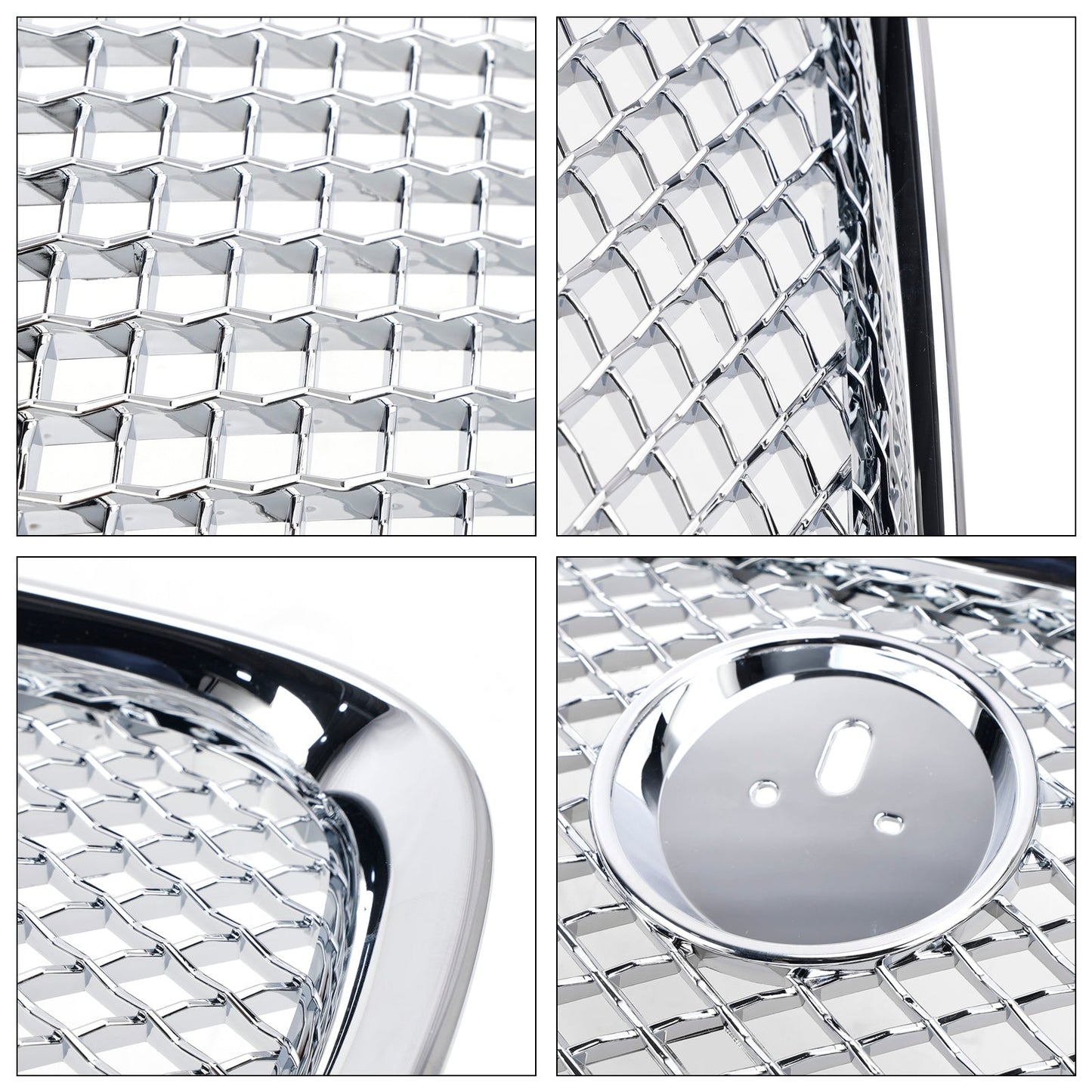 2012-2015 Jaguar XF XF-R Style Front Bumper Grill Grille Chrome