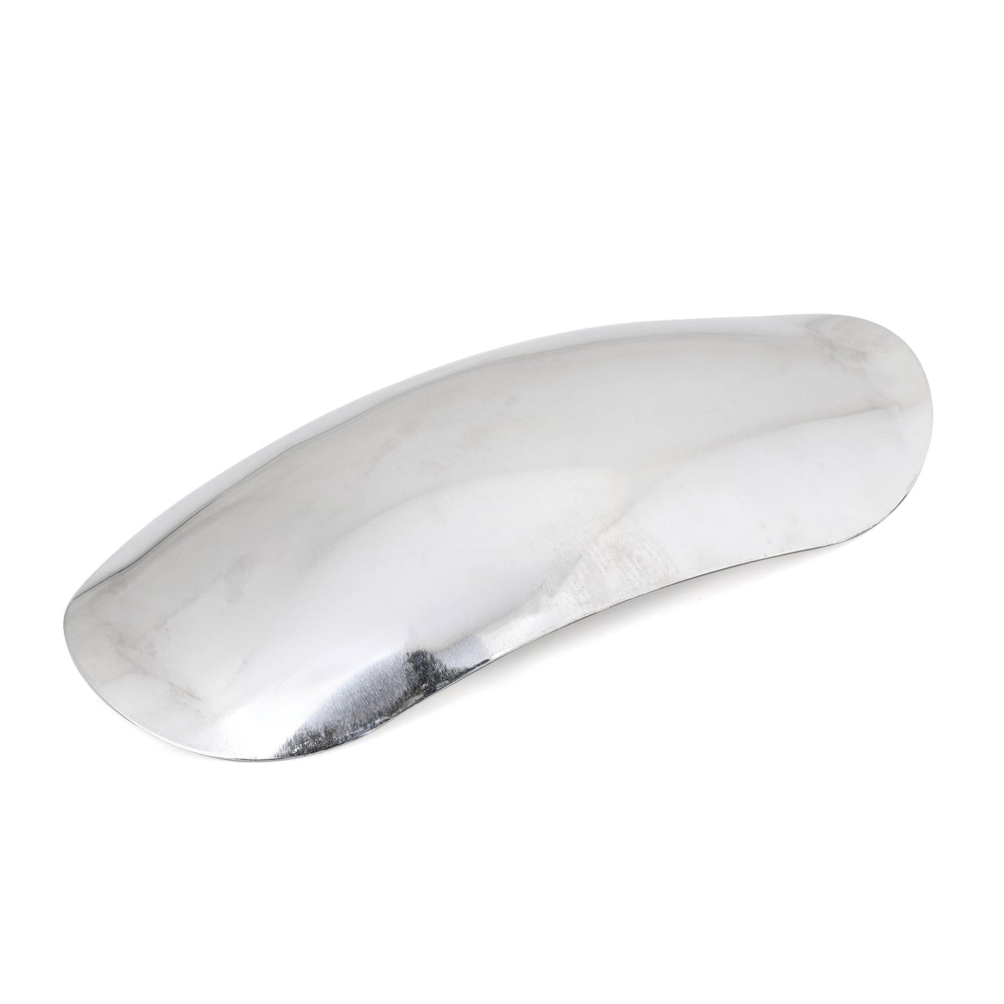 Guardabarros delantero de aluminio, apto para universal, color plateado