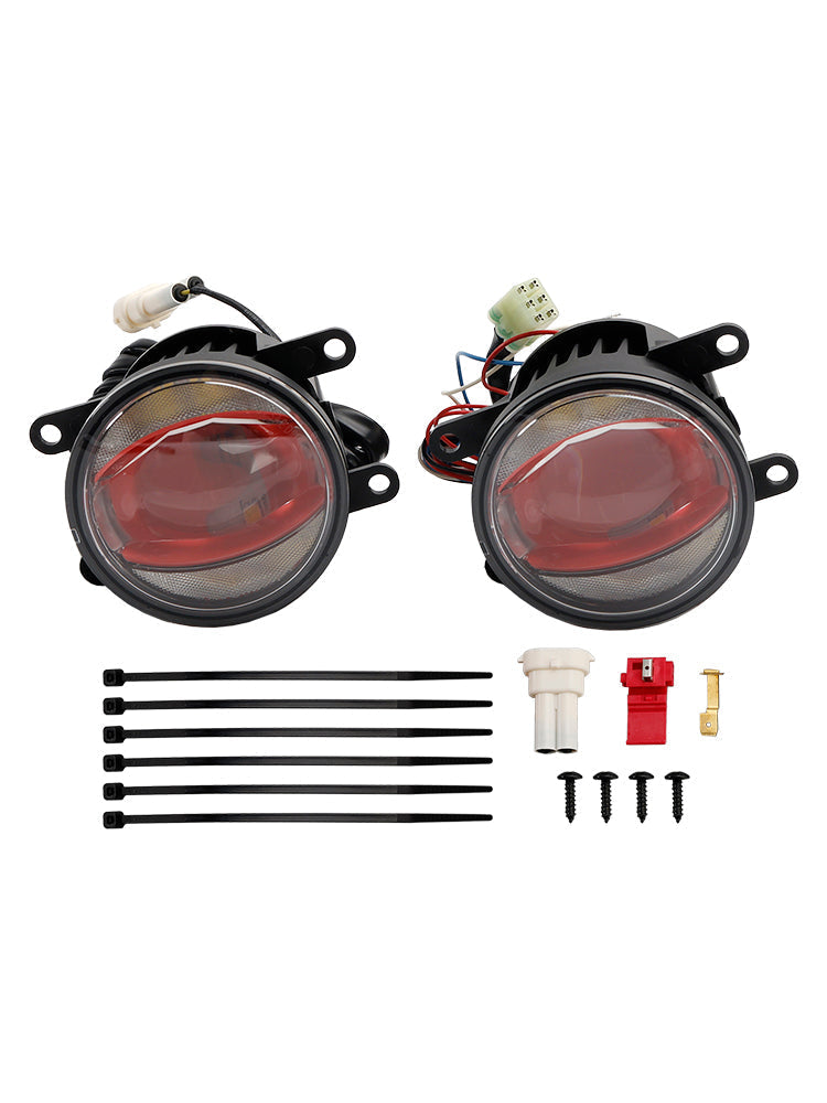 Phare de voiture OSRAM Ledtiving FOG DRL Édition rose 90 mm 6 000 K LED FOG103-Rose