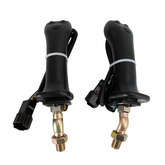 Par de palancas de mando de 3 botones para excavadoras Doosan: modelos DH DX150, 215, 225, 300, 370 y 9C