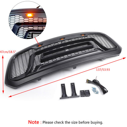 Ram 1500 2013-2018 Dodge Honeycomb Bumper Grill Hood Front Grill