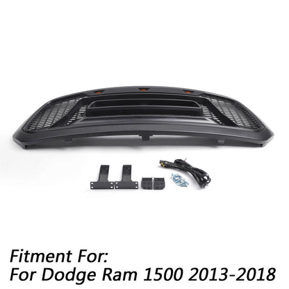 2013-18 Ram 1500 Hood Front Grille Honeycomb Dodge Bumper Grill ABS Front Bumper Generic