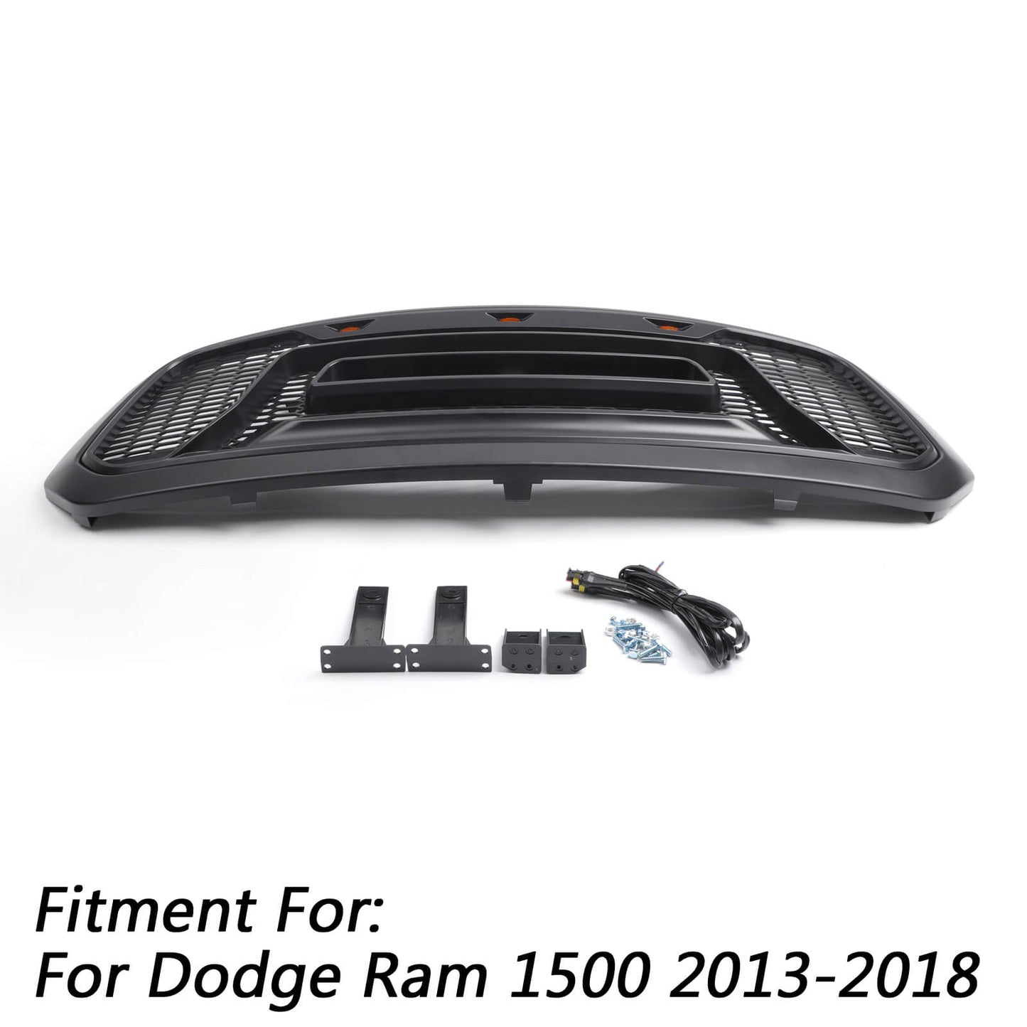 2013-2018 Dodge Ram 1500 ABS Front Bumper Honeycomb Bumper Grill Hood Front Grill Generic