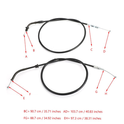 Throttle Cable For Honda CB350F CB500 FT500 CB550 CB750