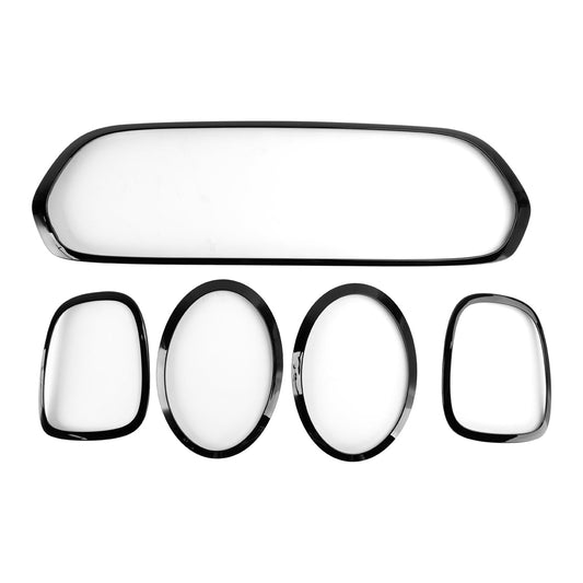 2014-2021 Mini F55 F56 F57 Cooper S / Cooper SD Black Grill Trim + Headlight Trim + Taillight Trim