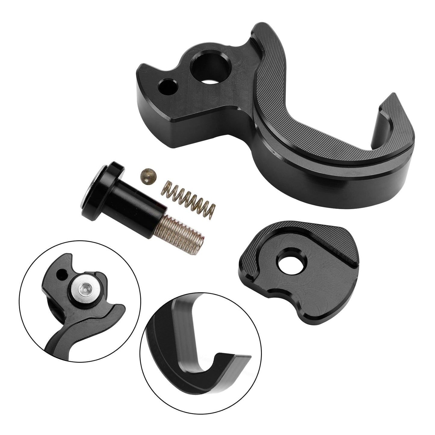 Holder Helmet Hooks Bracket Black For For Yamaha Tricity 125 2014-2021 155 2016-2023