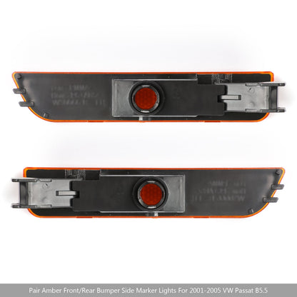 2001-2005 VW Passat B5.5 Pair Amber Front Bumper Side Marker Lights