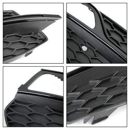 2013-2016 Audi A3 S-Line / S3 Lower Bumper Fog Light Cover Grille Replacement Honeycomb Grill 8V3807681G 8V3807682G