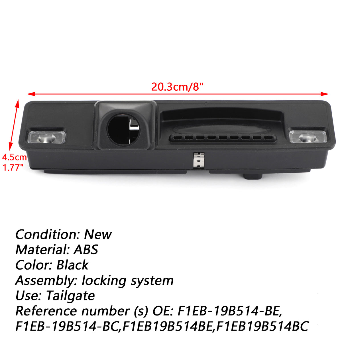2012-2018 Ford Focus ST F1EB19B514BC Boot Tailgate Handle Trunk Handle Switch