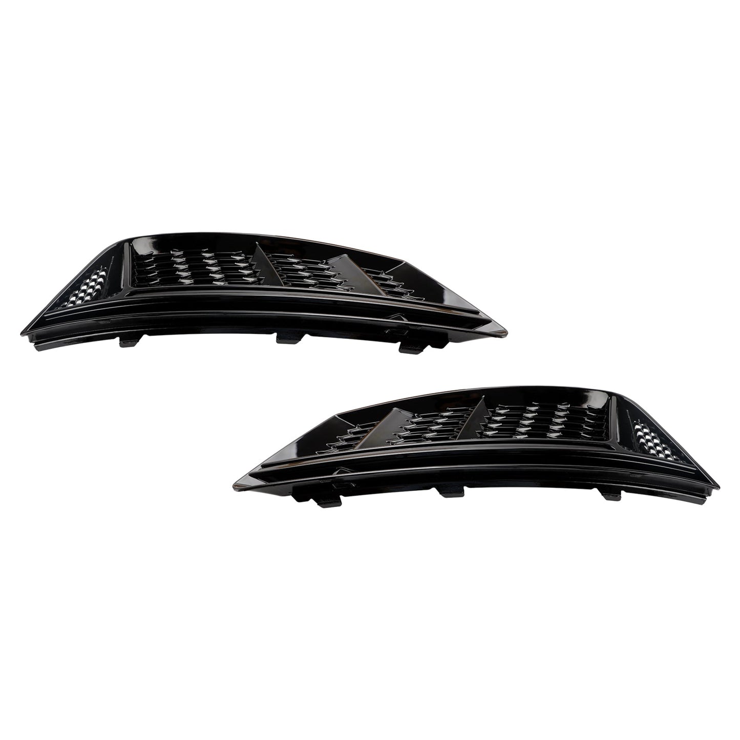 2016-2018 Audi A4 B9 Standard Version RS4 Style Front Fog Light Grill Lower Bumper Chrome