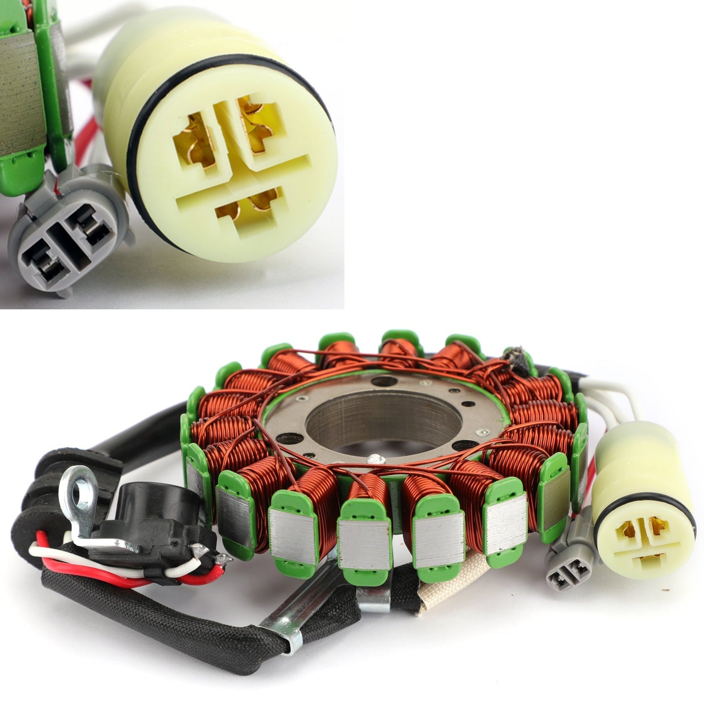 Bobina de estator del alternador de 18 polos para Yamaha YFZ450 YFZ450R 09-18 18P-81410-00-00 vía FedEx