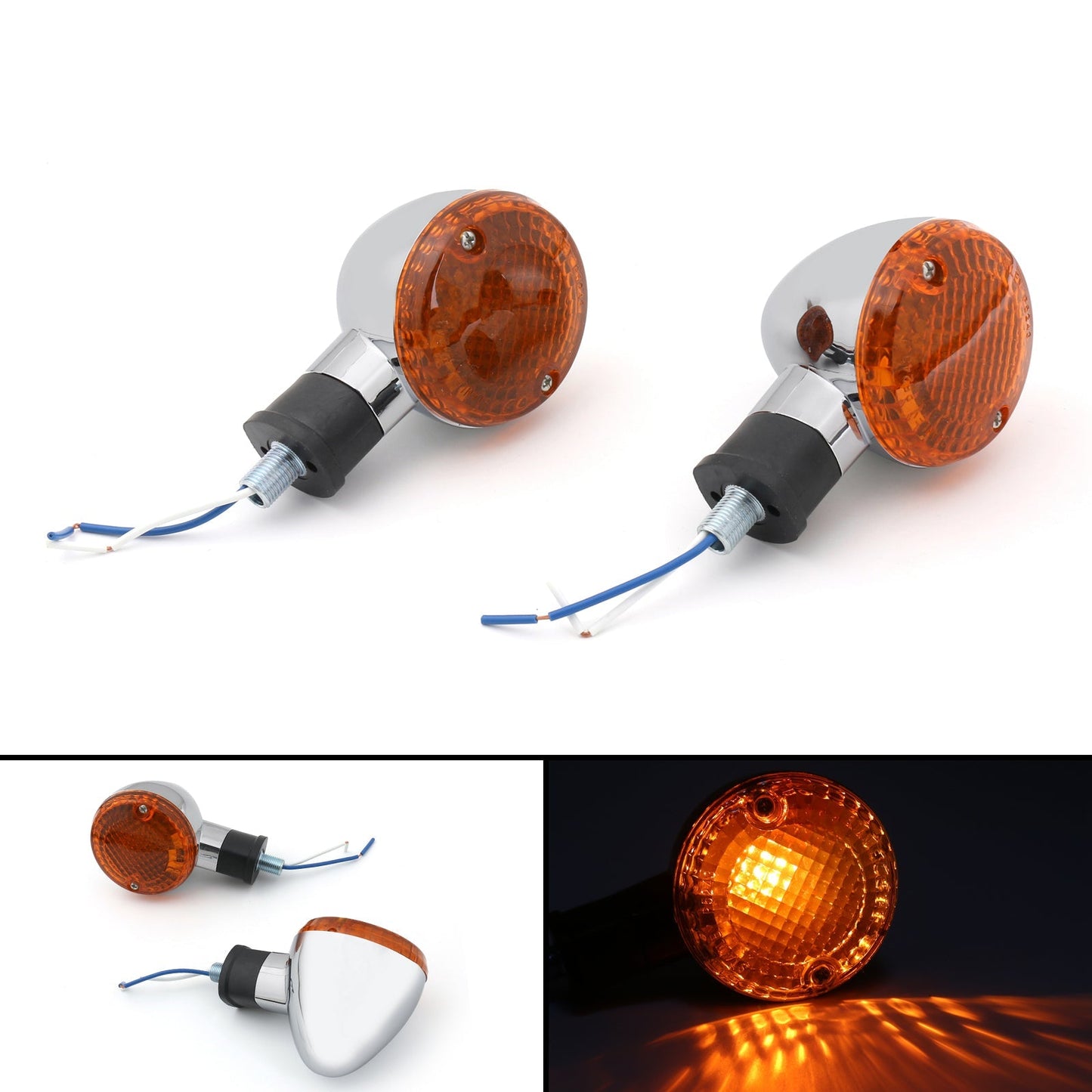 Clignotants Bullet pour Kawasaki Vulcan 800 et Yamaha Road Star